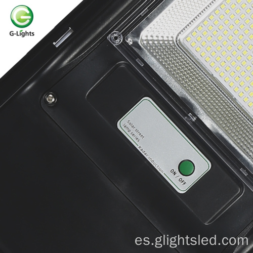 Energy Saving Outdoor IP65 Waterproof 100W 200W todo en una luz de calle LED solar integrada